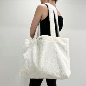 NWT Teddy Fabric Tote Bag | Handmade | Recycled Fabric Bag